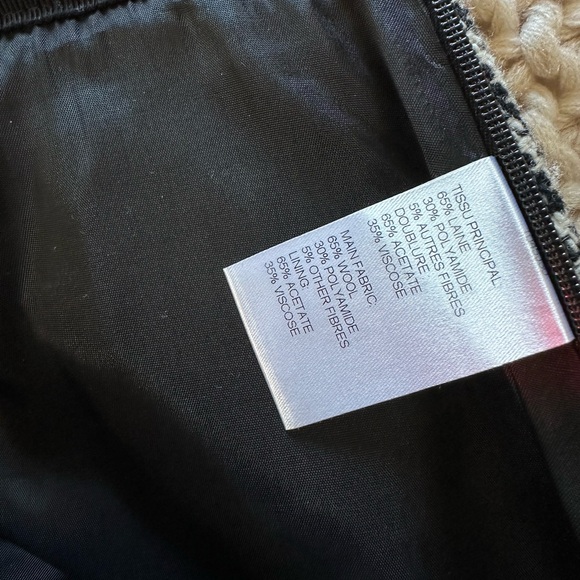 Carven houndstooth wool mini skirt EUC US8 - Picture 5 of 6